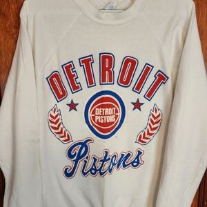 Detroit Pistons Cream Sweatshirt